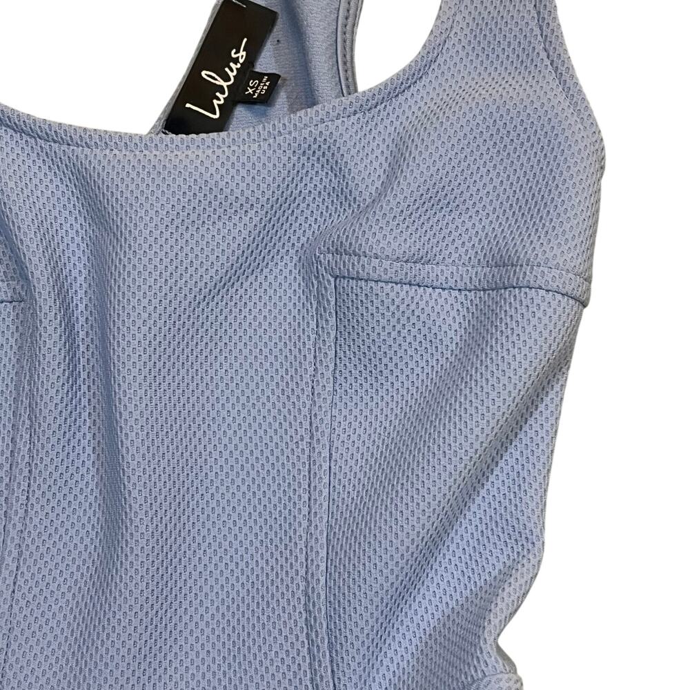 Lulus Blue Periwinkle Home Before Daylight Skater Dress Size XS